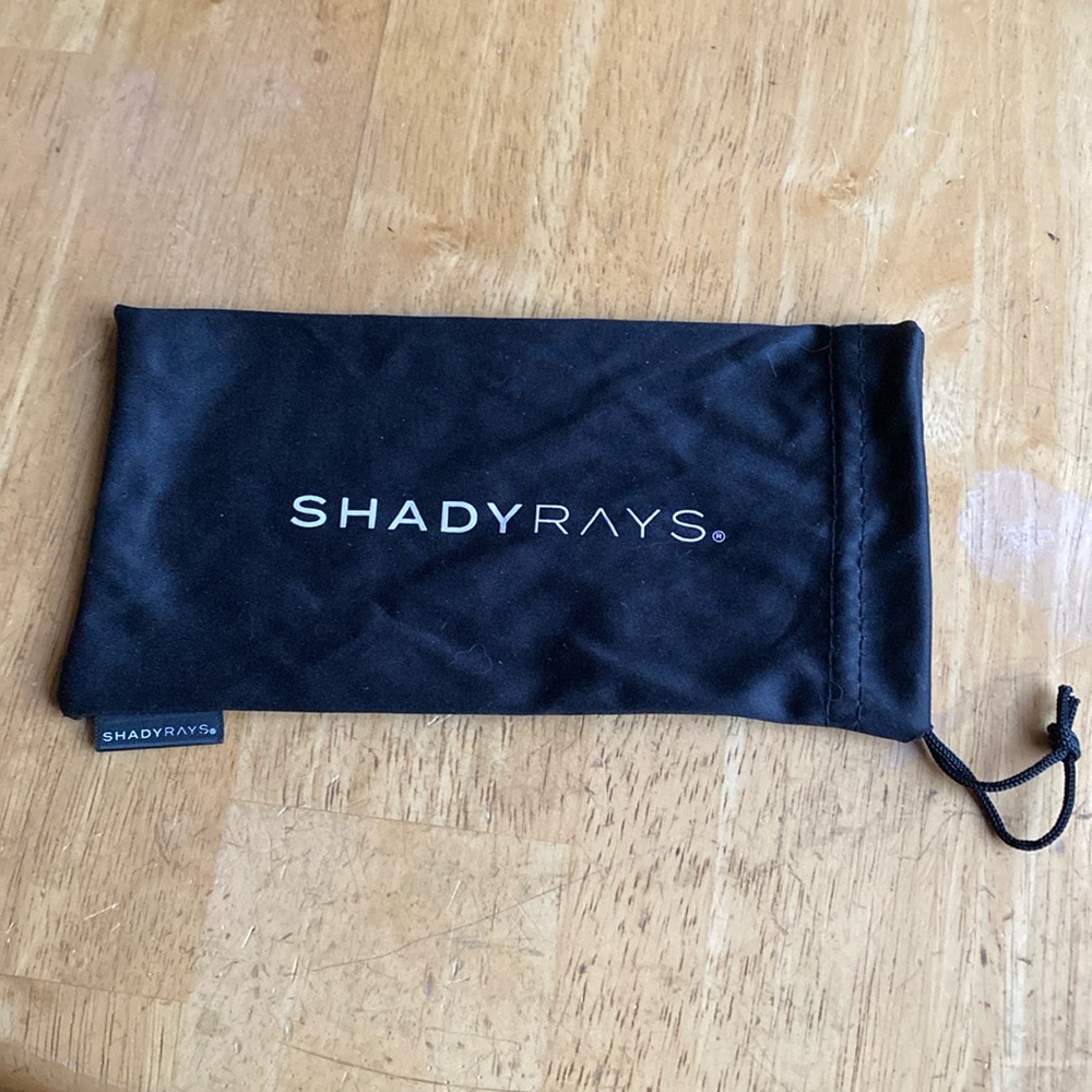 Shady Rays Sunglasses Black Scrunch Pouch Dust Bag Sunglasses Storage